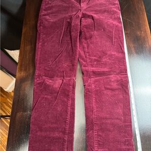 Democracy Burgundy Straight Leg Pants